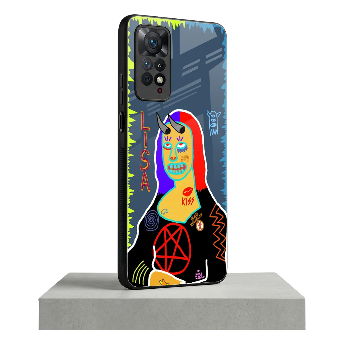 Rebel Lisa redmi note 11 pro mobile cover | shockproof glass phone case