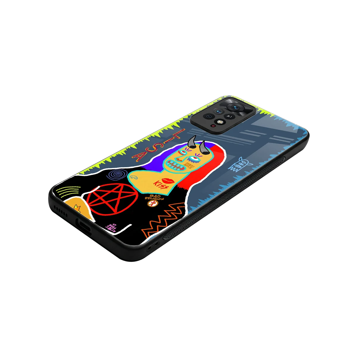 Rebel Lisa stylish phone case for redmi note 11 pro | glossy glass and slim fit