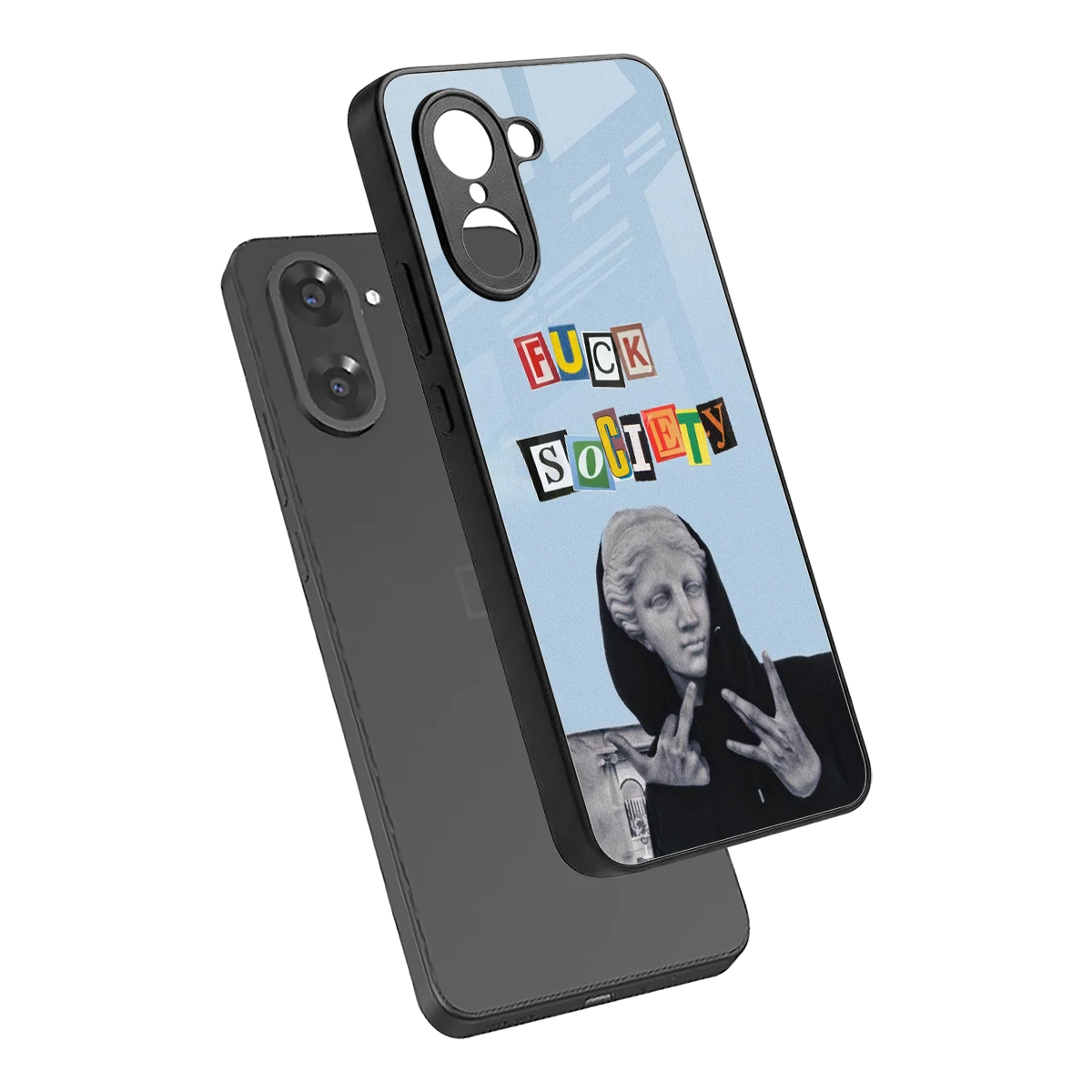 Rebel Mind sleek oneplus nord ce5 5g cover with tempered glass back and TPU edges
