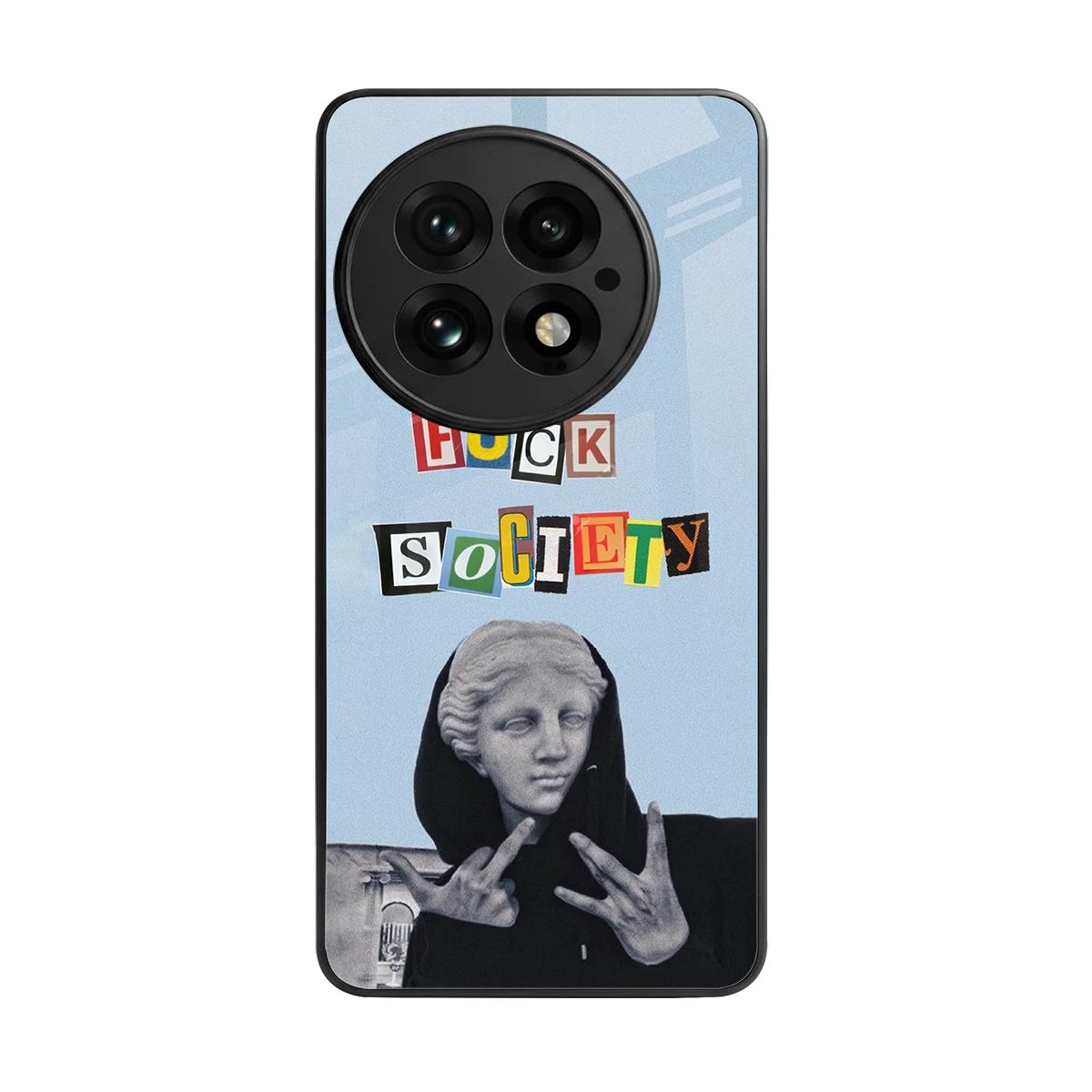Rebel Mind back phone cover | glass case for oneplus 13