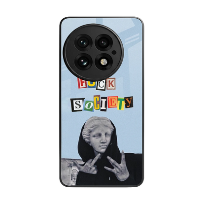 Rebel Mind back phone cover | glass case for oneplus 13