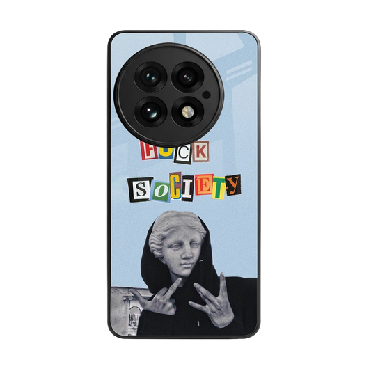 Rebel Mind back phone cover | glass case for oneplus 13
