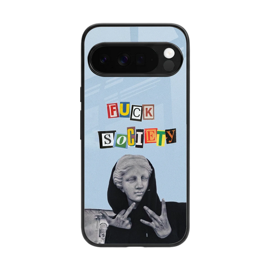 Rebel Mind back phone cover | glass case for google pixel 10 pro xl