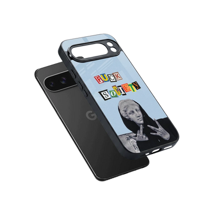 Rebel Mind sleek google pixel 10 pro xl cover with tempered glass back and TPU edges