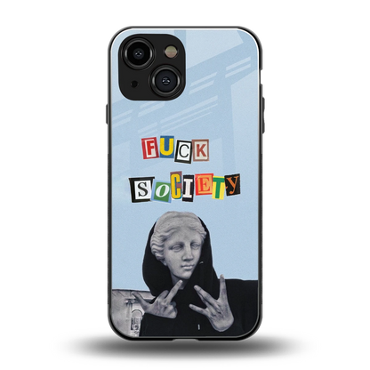 Rebel Mind back phone cover | glass case for iphone 13 mini