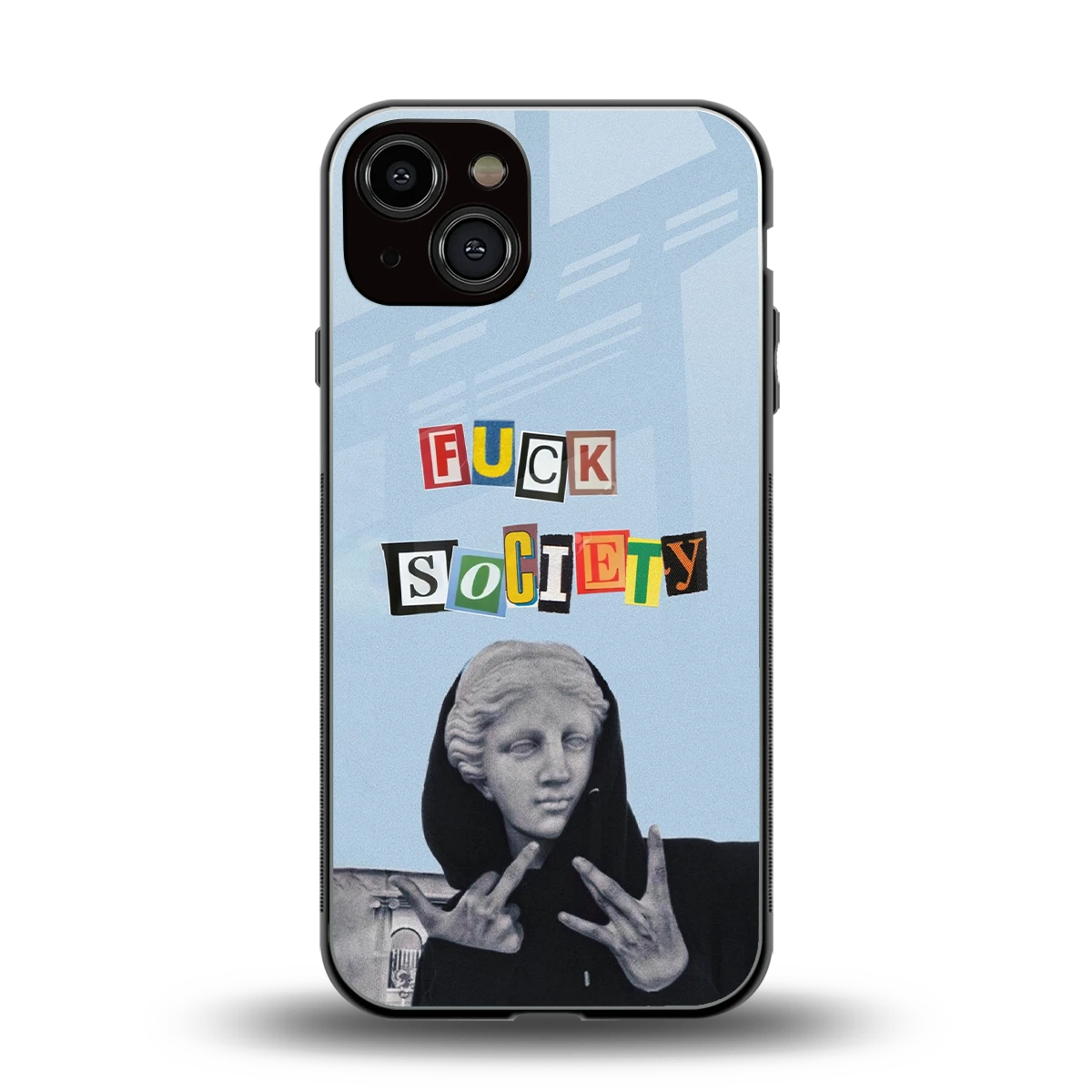 Rebel Mind back phone cover | glass case for iphone 13