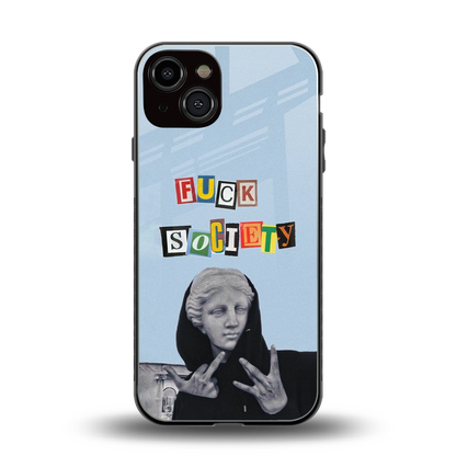 Rebel Mind back phone cover | glass case for iphone 13
