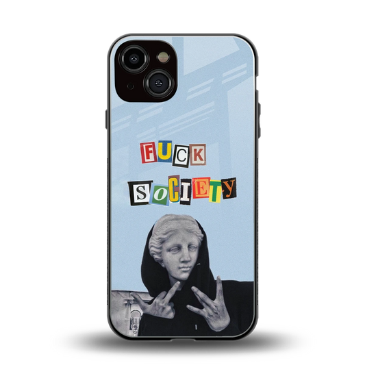 Rebel Mind back phone cover | glass case for iphone 13