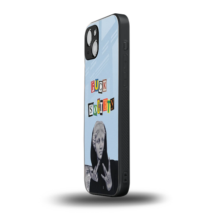 Rebel Mind iphone 15 plus mobile cover | shockproof glass phone case