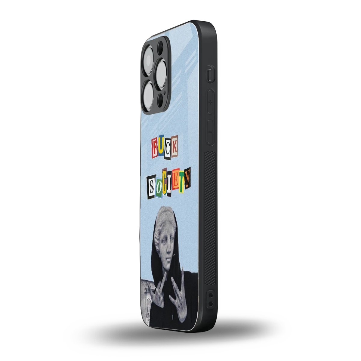 Rebel Mind iphone 15 pro max mobile cover | shockproof glass phone case