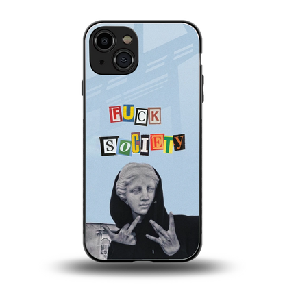 Rebel Mind back phone cover | glass case for iphone 15