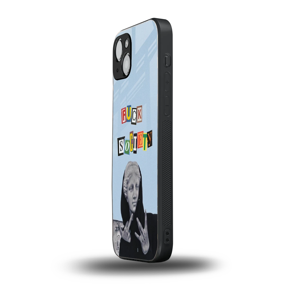 Rebel Mind iphone 15 mobile cover | shockproof glass phone case