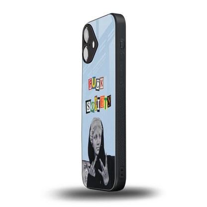 Rebel Mind iphone 16 plus mobile cover | shockproof glass phone case