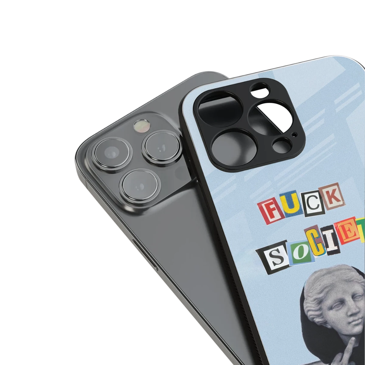 Rebel Mind stylish phone case for iphone 15 plus | glossy glass and slim fit