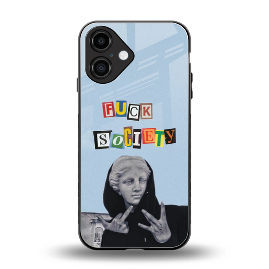 Rebel Mind back phone cover | glass case for iphone 16