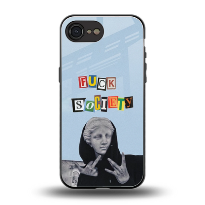 Rebel Mind back phone cover | glass case for iphone 16e