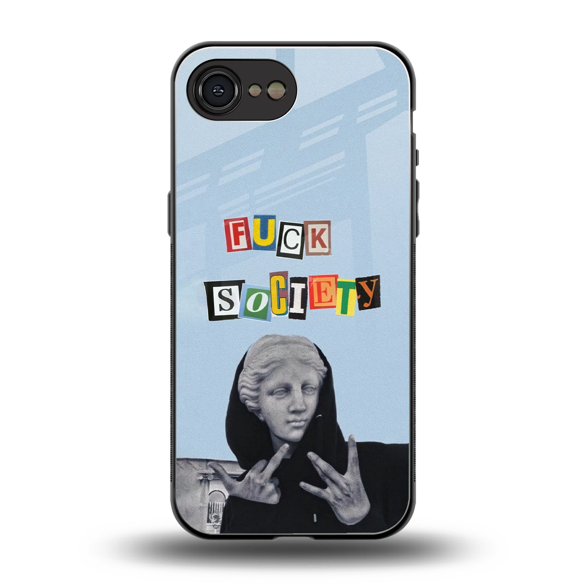 Rebel Mind back phone cover | glass case for iphone 17e