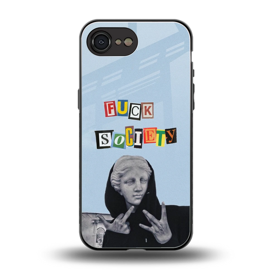 Rebel Mind back phone cover | glass case for iphone 17e