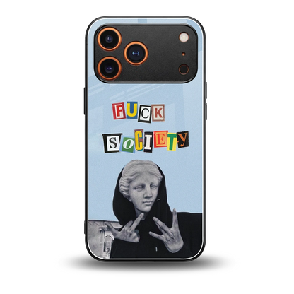 Rebel Mind back phone cover | glass case for iphone 17 pro max