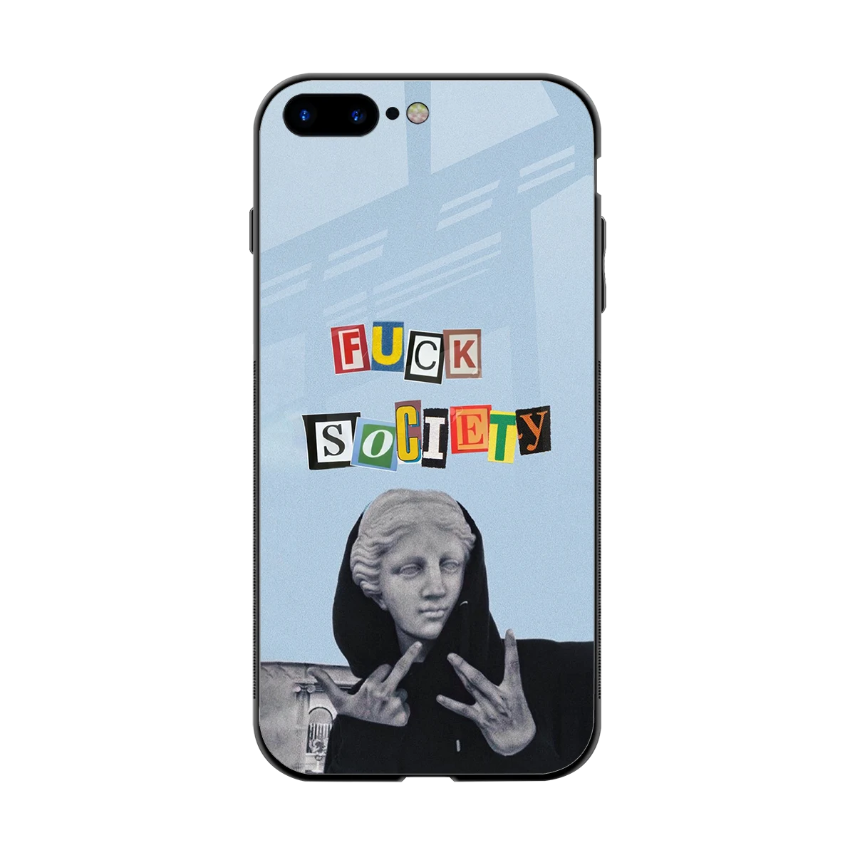 Rebel Mind back phone cover | glass case for iphone 7 plus