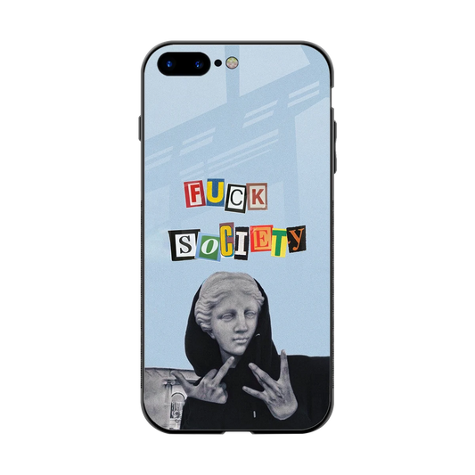 Rebel Mind back phone cover | glass case for iphone 7 plus