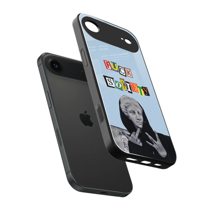 Rebel Mind sleek iphone air cover with tempered glass back and TPU edges