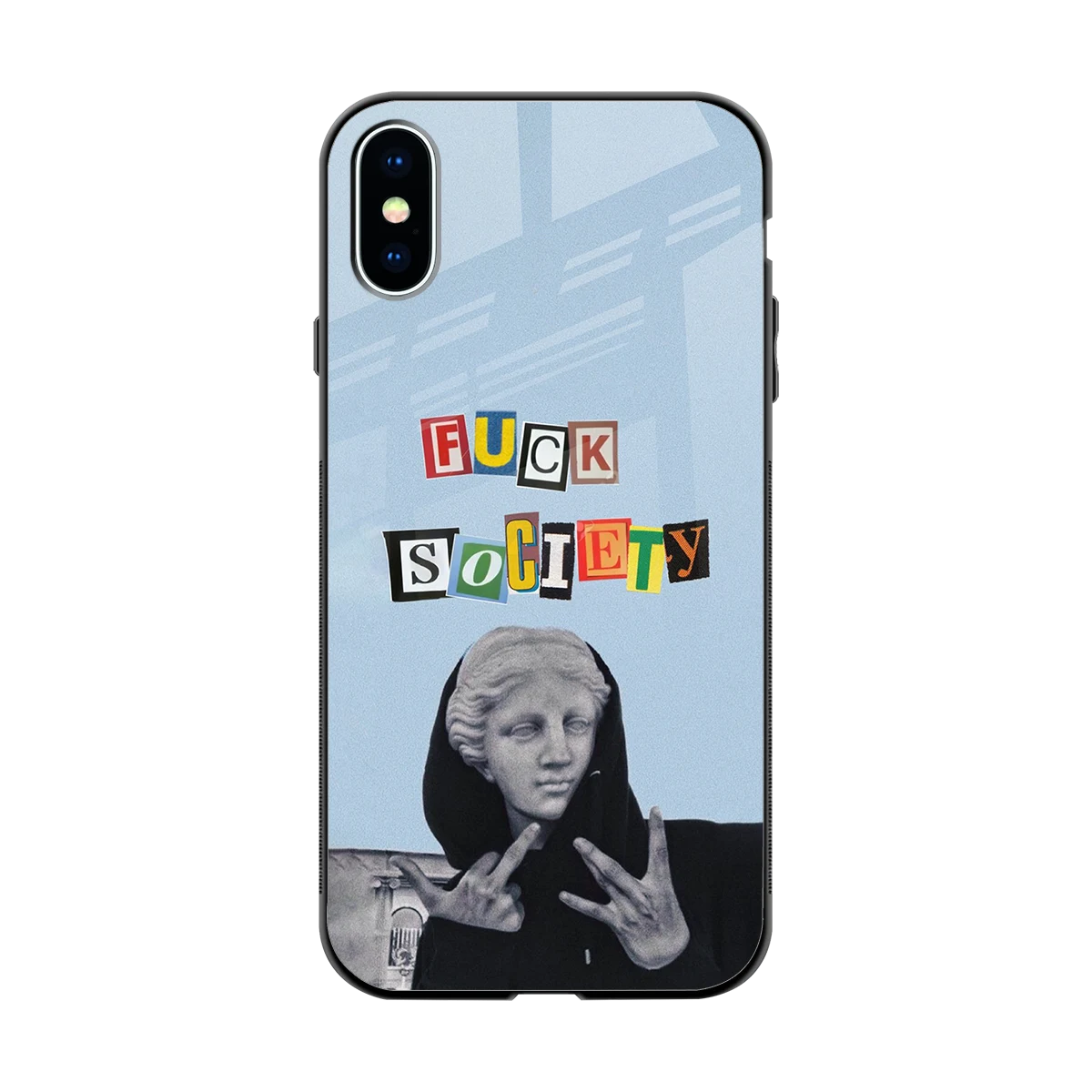 Rebel Mind back phone cover | glass case for iphone x