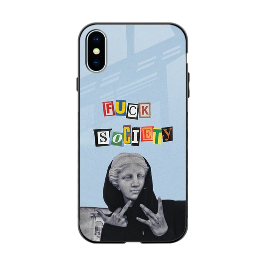 Rebel Mind back phone cover | glass case for iphone x