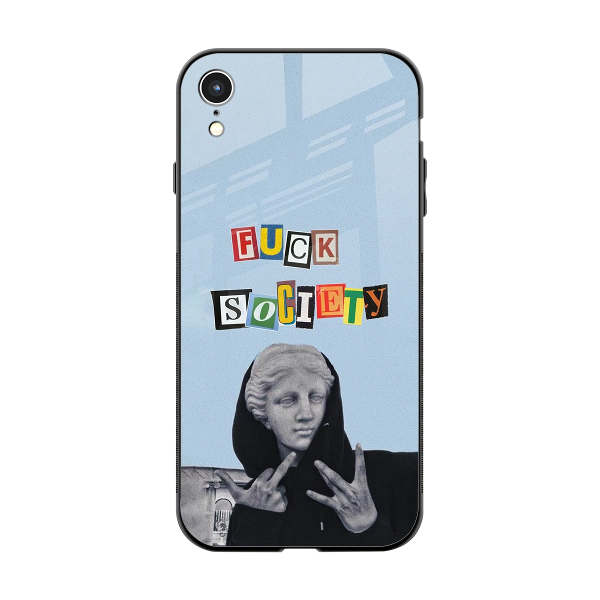 Rebel Mind back phone cover | glass case for iphone xr