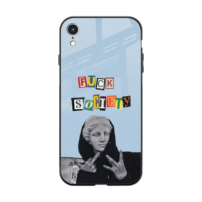 Rebel Mind back phone cover | glass case for iphone xr