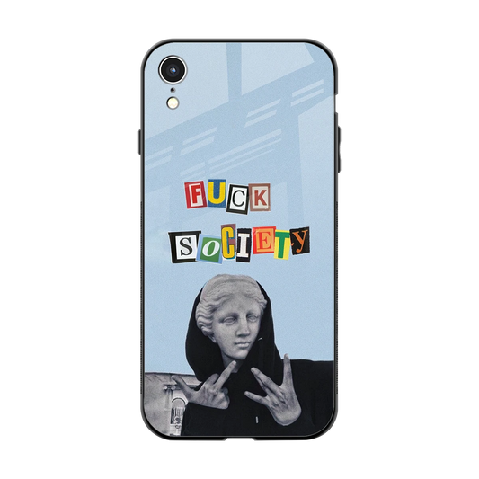 Rebel Mind back phone cover | glass case for iphone xr