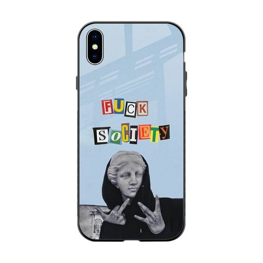 Rebel Mind back phone cover | glass case for iphone xs max