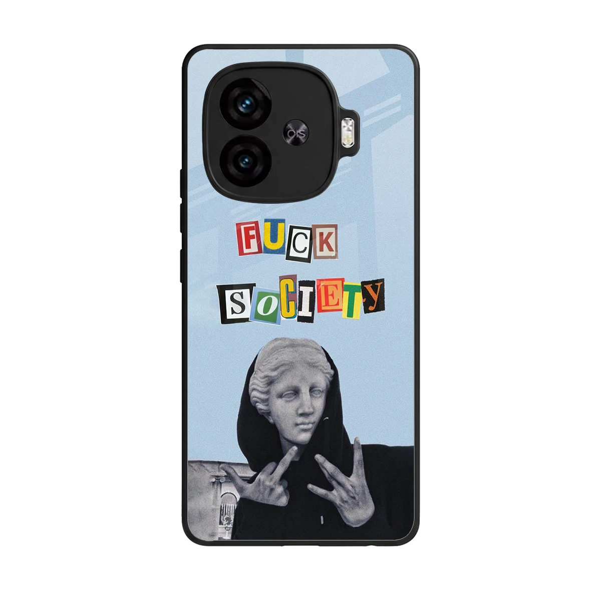 Rebel Mind back phone cover | glass case for iqoo neo 10r 5g