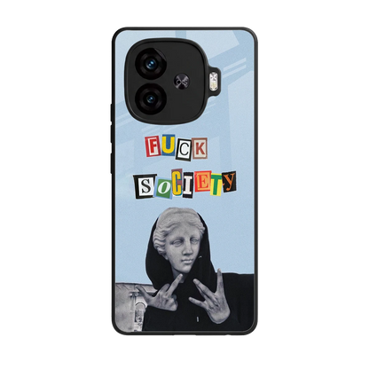 Rebel Mind back phone cover | glass case for iqoo neo 10r 5g
