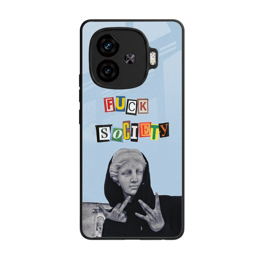 Rebel Mind back phone cover | glass case for iqoo neo 10r 5g