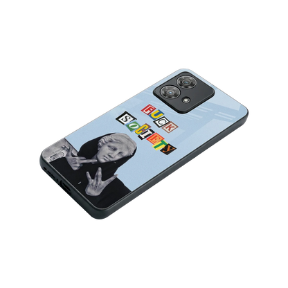 Rebel Mind stylish phone case for motorola edge 40 neo 5g | glossy glass and slim fit