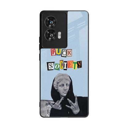 Rebel Mind back phone cover | glass case for motorola edge 50 fusion