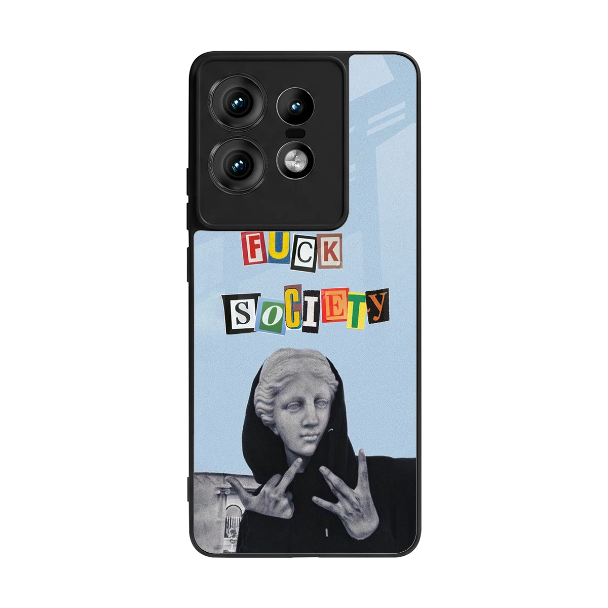 Rebel Mind back phone cover | glass case for motorola edge 50 pro