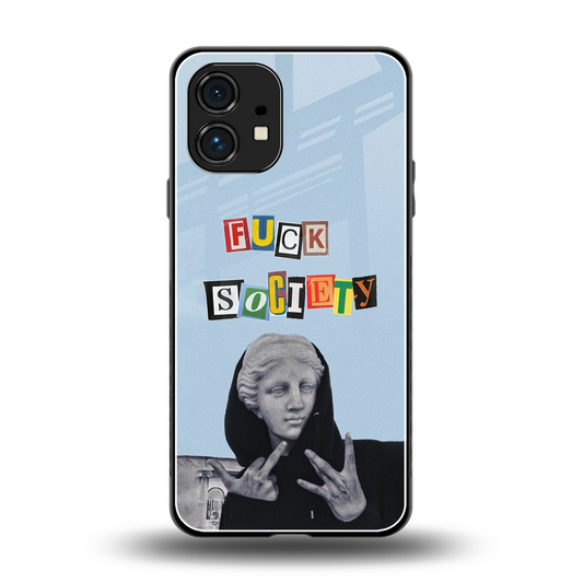 Rebel Mind back phone cover | glass case for nothing phone 1