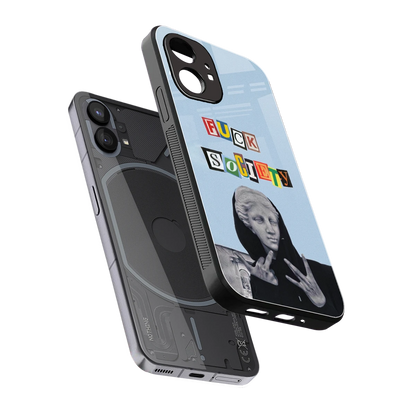 Rebel Mind sleek nothing phone 1 cover with tempered glass back and TPU edges