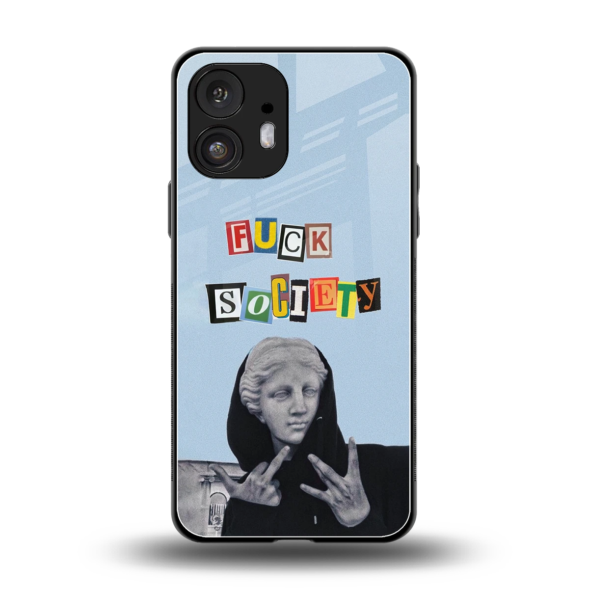 Rebel Mind back phone cover | glass case for nothing phone 2