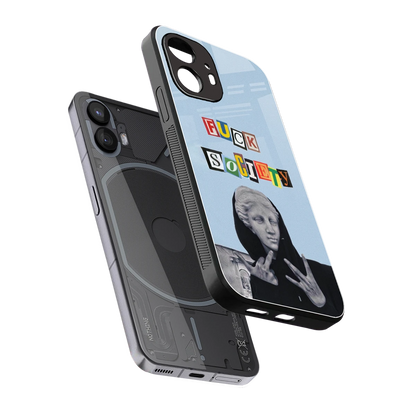 Rebel Mind sleek nothing phone 2 cover with tempered glass back and TPU edges