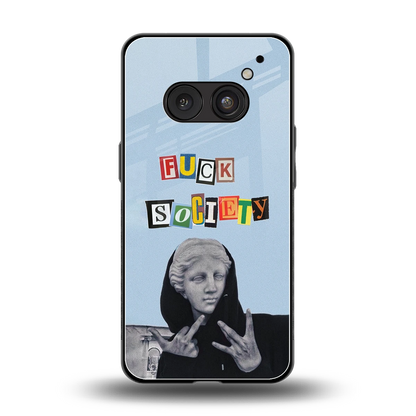 Rebel Mind back phone cover | glass case for nothing phone 2a plus