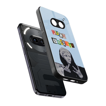 Rebel Mind sleek nothing phone 2a cover with tempered glass back and TPU edges