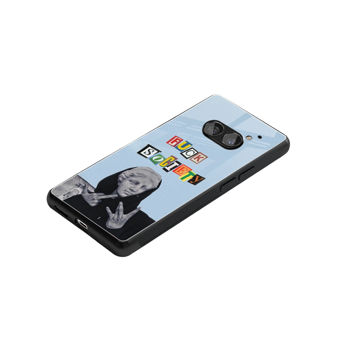 Rebel Mind stylish phone case for nothing phone 2a plus | glossy glass and slim fit