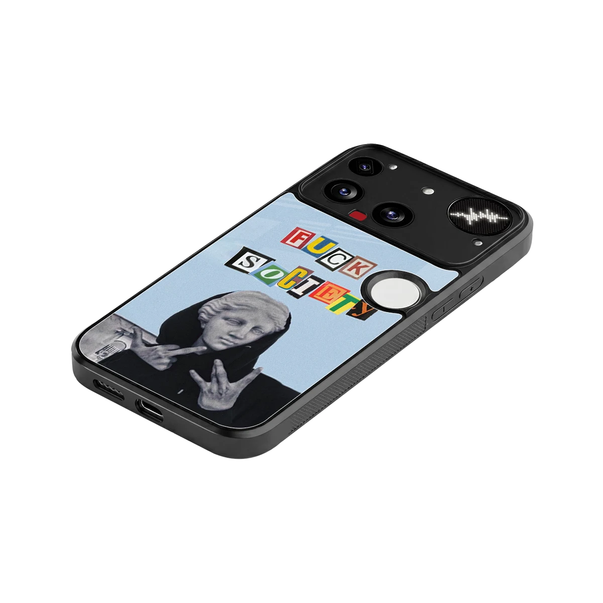 Rebel Mind stylish phone case for nothing phone 3 | glossy glass and slim fit