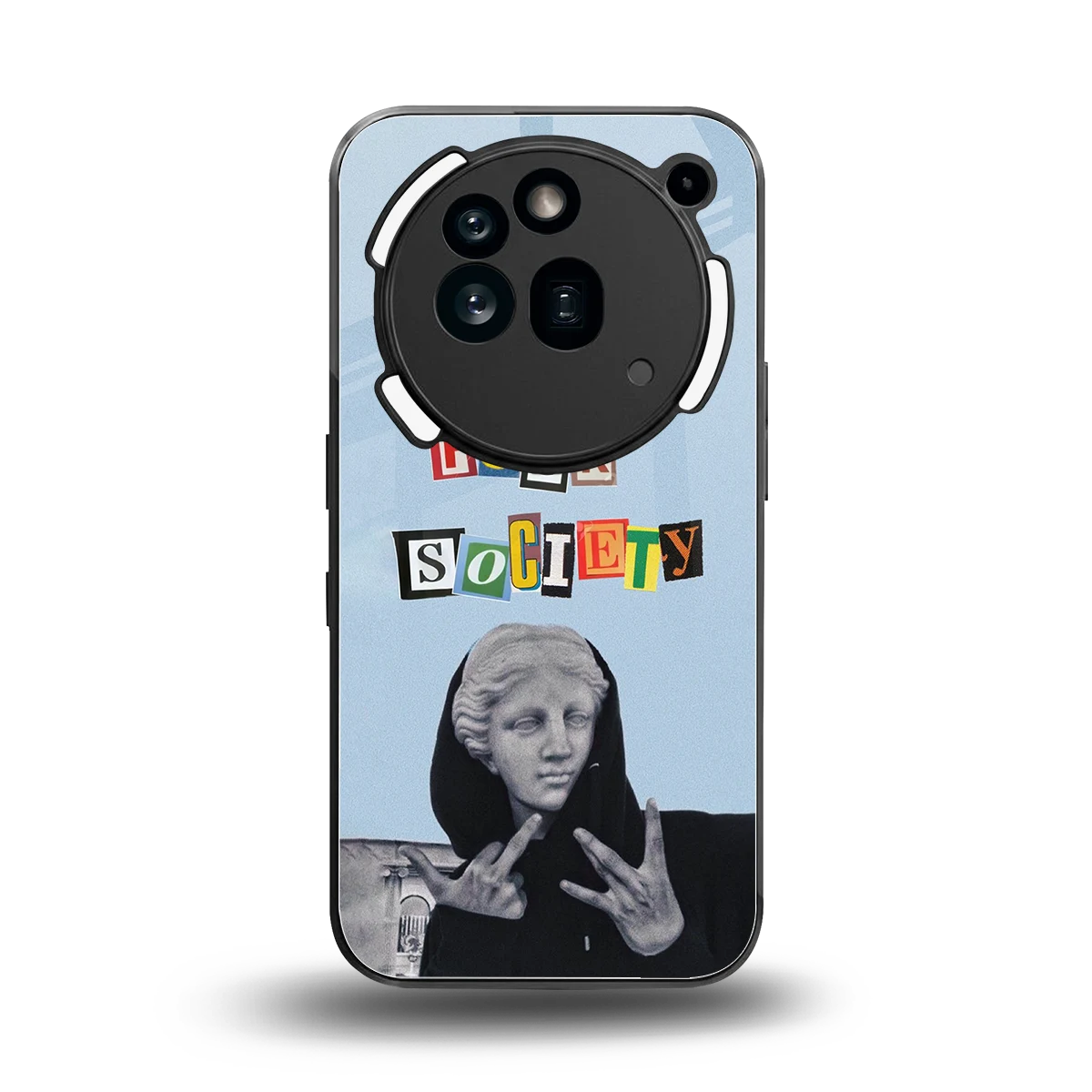 Rebel Mind back phone cover | glass case for nothing phone 3a pro
