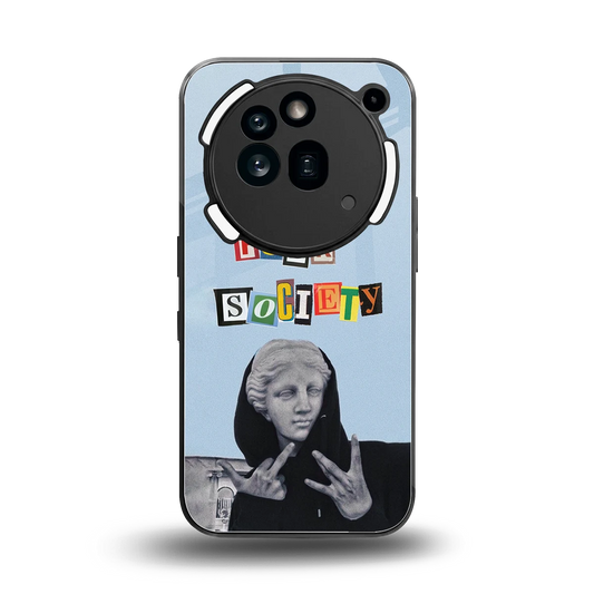 Rebel Mind back phone cover | glass case for nothing phone 3a pro