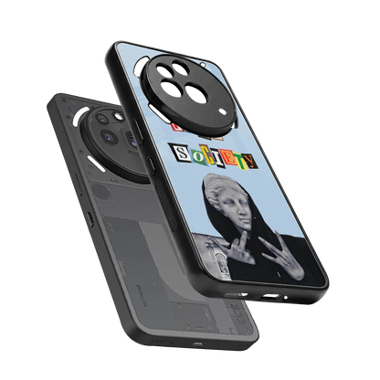 Rebel Mind sleek nothing phone 3a pro cover with tempered glass back and TPU edges