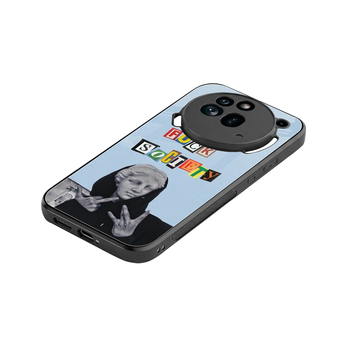 Rebel Mind stylish phone case for nothing phone 3a pro | glossy glass and slim fit
